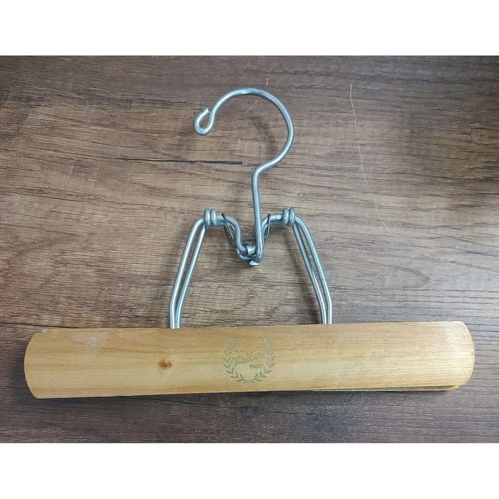Vintage Walker Blonde Wood Trouser Skirt Clamp Style Hanger A19